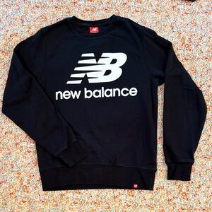 New Balance Men's Black Crewneck Sweater